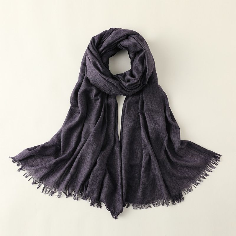 custom made cotton linen scarf001