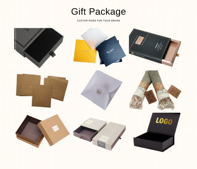 package for cotton linen scarf