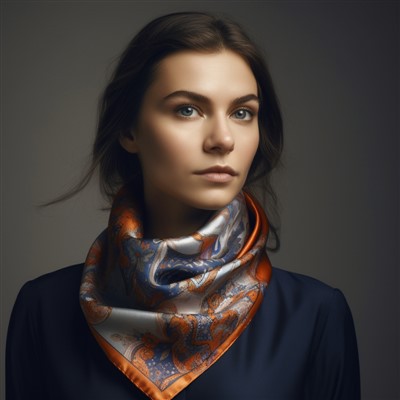 Svileni kvadratni šal s uzorkom leoparda