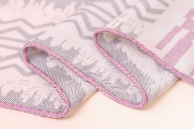 Custom Silk Cotton Scarf Custom Silk Cotton Scarf